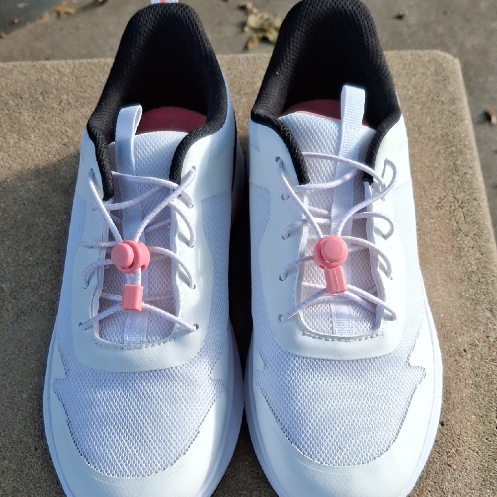 Athletic Works Big Girls Bungee Mesh Jogger Sneakers - Size 6